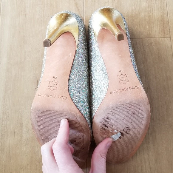 enzo angiolini sparkle heels